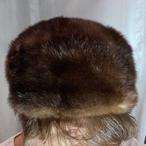 Vintage genuine fur hat, late 1950's style